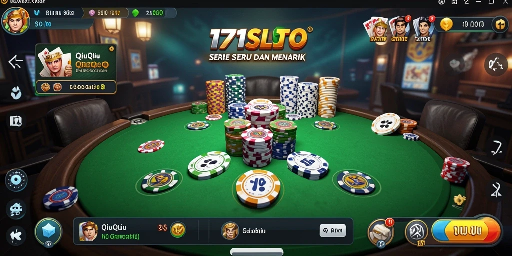 Tampilan gameplay seru dalam permainan QiuQiu 171SLOT.