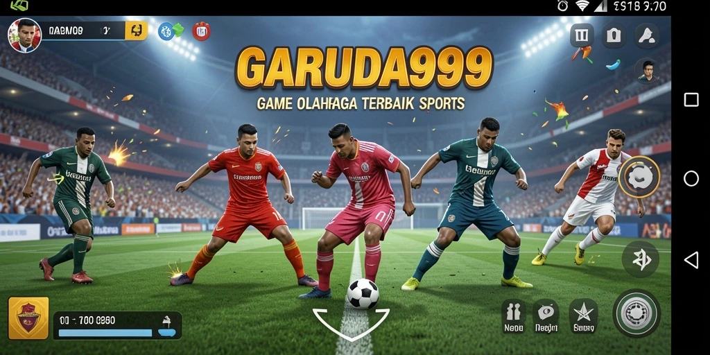 Tangkapan layar GARUDA999 menampilkan aksi seru dalam gameplay olahraga.