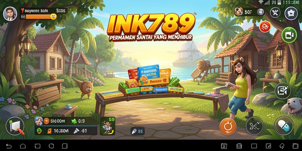 Tampilan gameplay menarik dari INK789 dengan elemen casual yang menyenangkan.