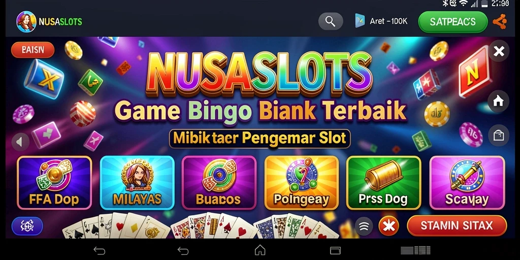 Tampilan gameplay Bingo yang penuh aksi dan seru.