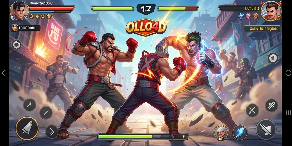 Gameplay seru dengan berbagai karakter dalam aksi pertarungan.