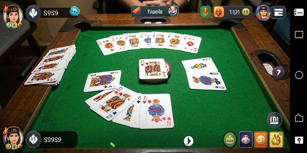 Tampilan gameplay S9S9 saat bermain Gaple yang seru.