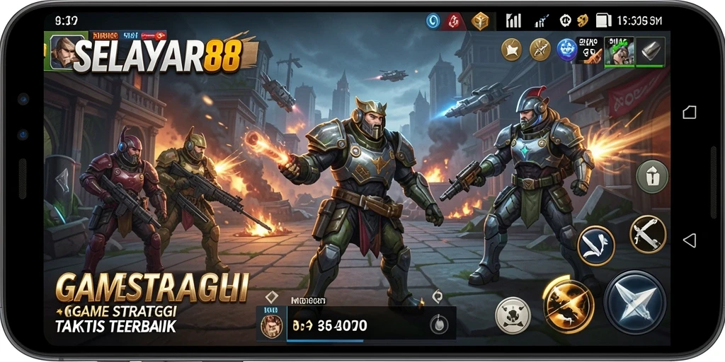 Tampilan gameplay menghadirkan momen strategis seru.