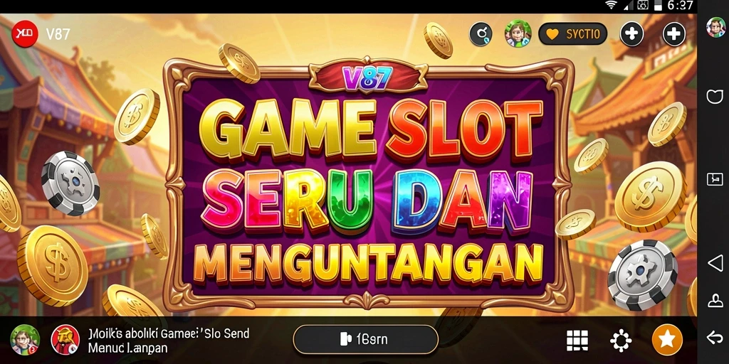 Tampilan menarik dari gameplay V87 yang menggugah selera.