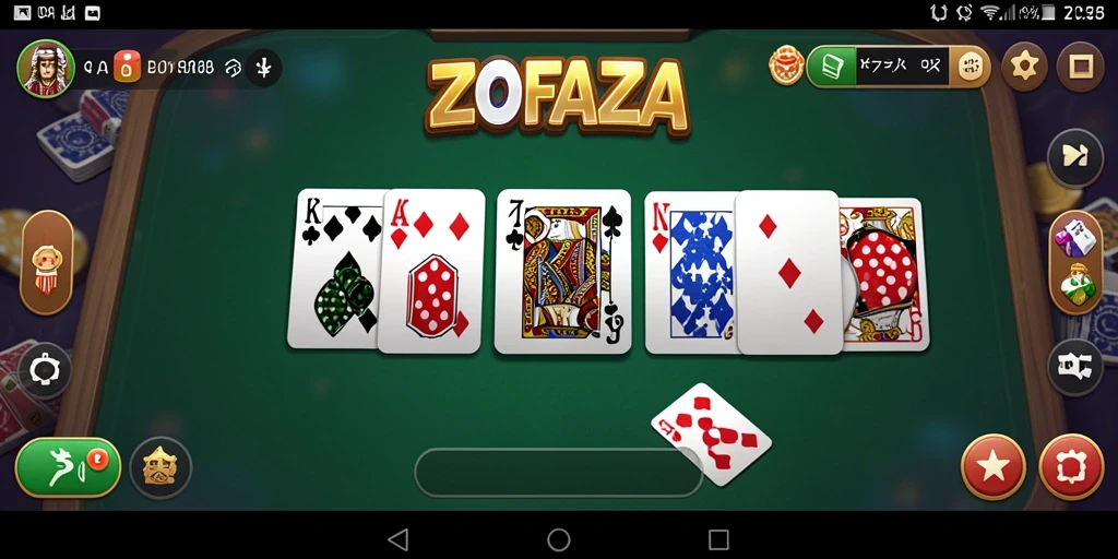 Screenshot gameplay ZOFAZA menunjukkan keseruan bermain Domino.